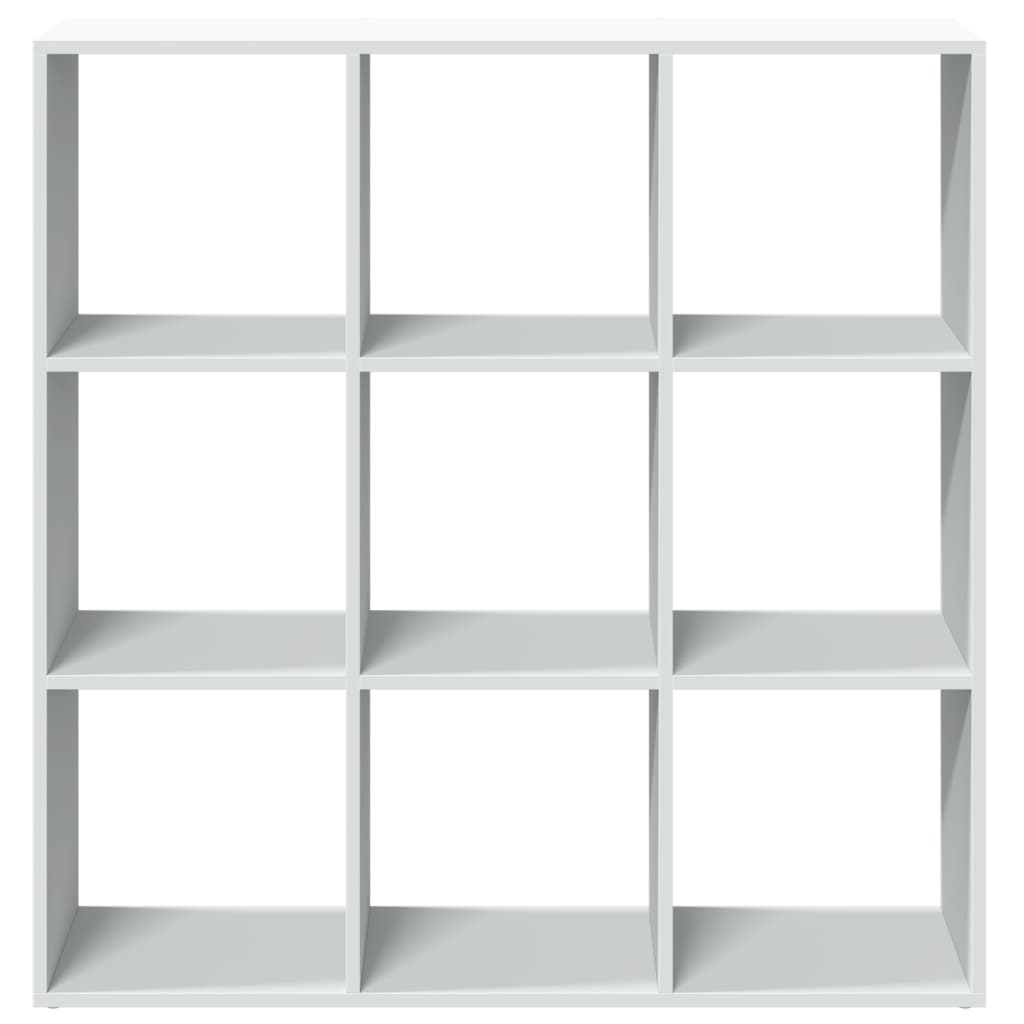fehér szerelt fa térelválasztó könyvespolc 102x29x103,5 cm
