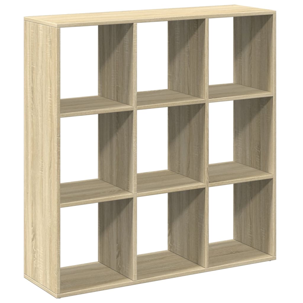 sonoma tölgy szerelt fa elválasztó könyvespolc 102x29x103,5 cm