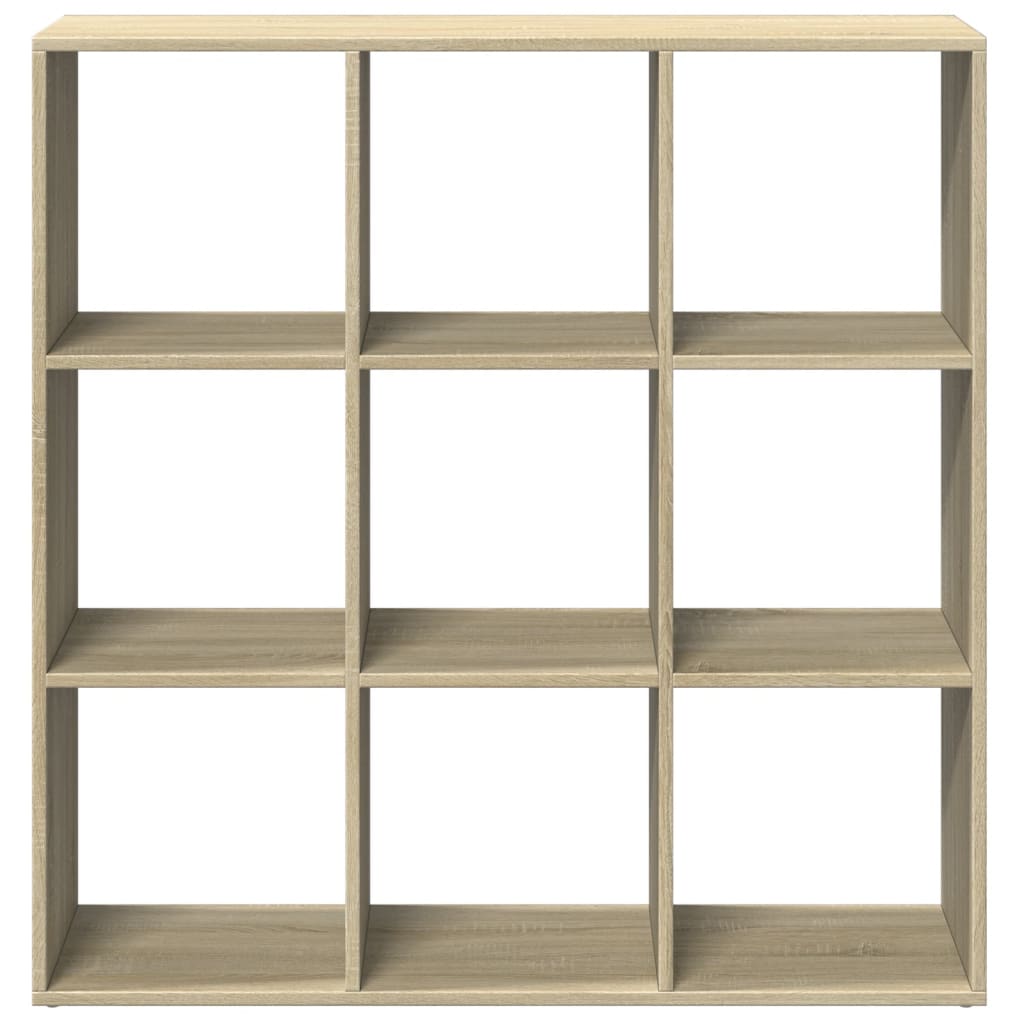 sonoma tölgy szerelt fa elválasztó könyvespolc 102x29x103,5 cm