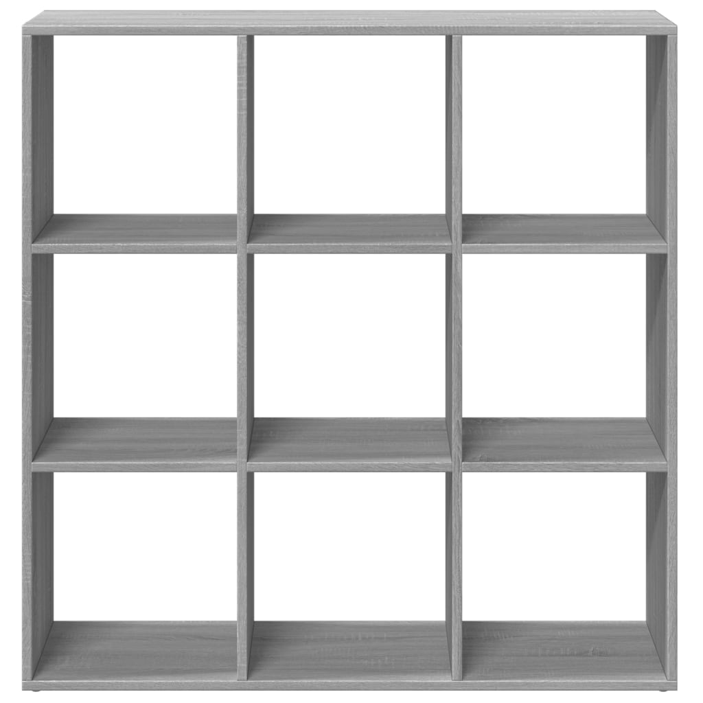 szürke sonoma szerelt fa elválasztó könyvespolc 102x29x103,5cm