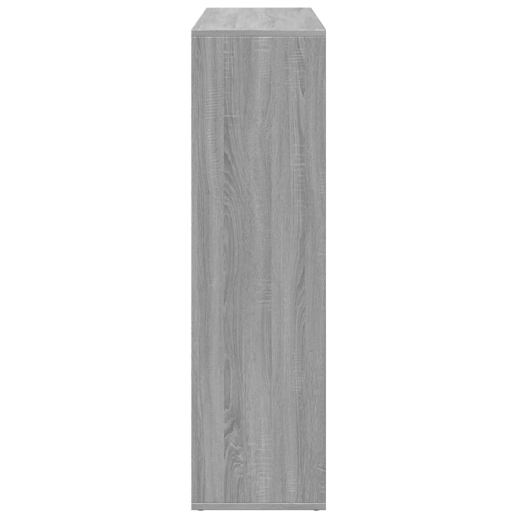 szürke sonoma szerelt fa elválasztó könyvespolc 102x29x103,5cm