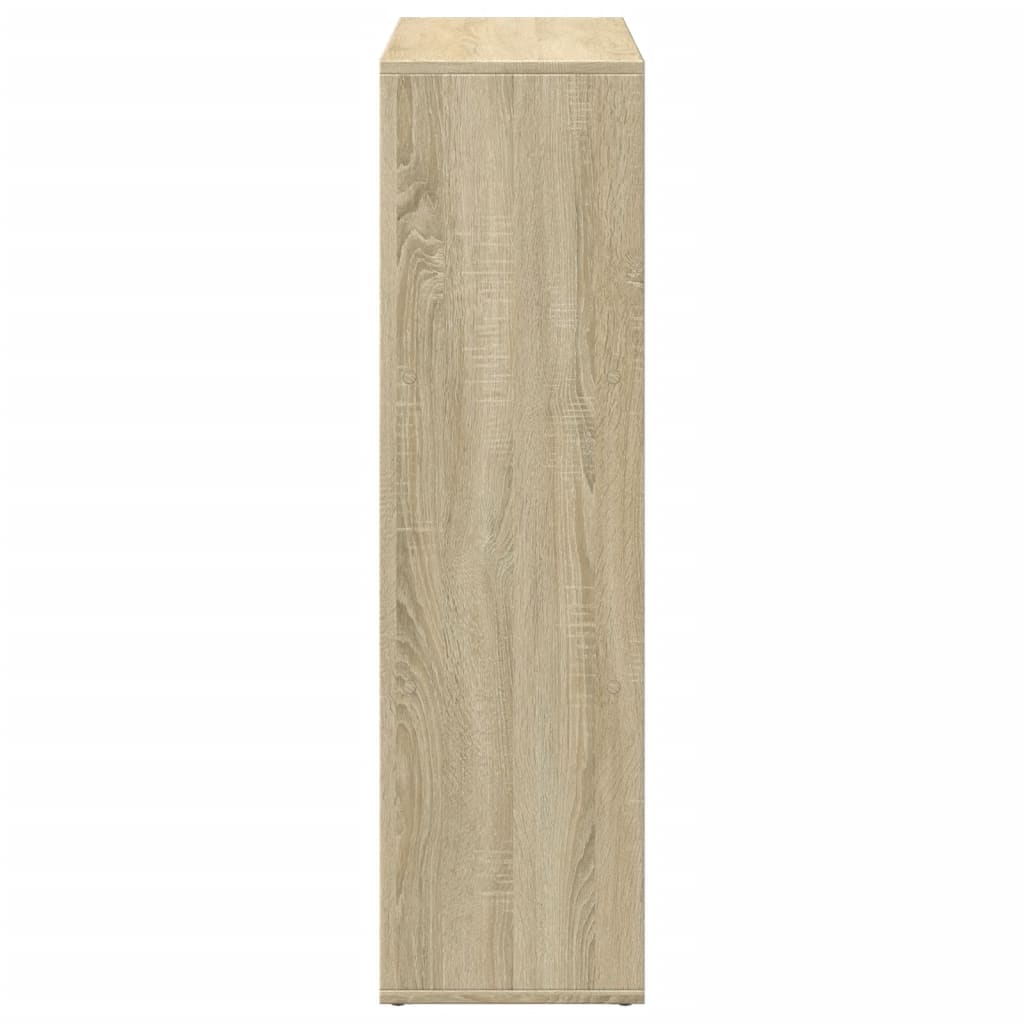 sonoma tölgy szerelt fa elválasztó könyvespolc 102x29x103,5 cm