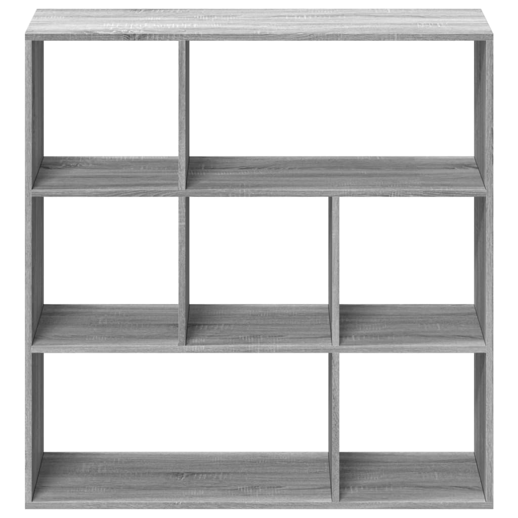 szürke sonoma szerelt fa elválasztó könyvespolc 102x29x103,5cm