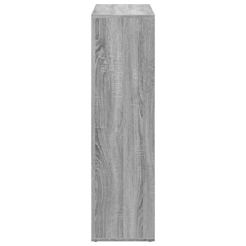 szürke sonoma szerelt fa elválasztó könyvespolc 102x29x103,5cm