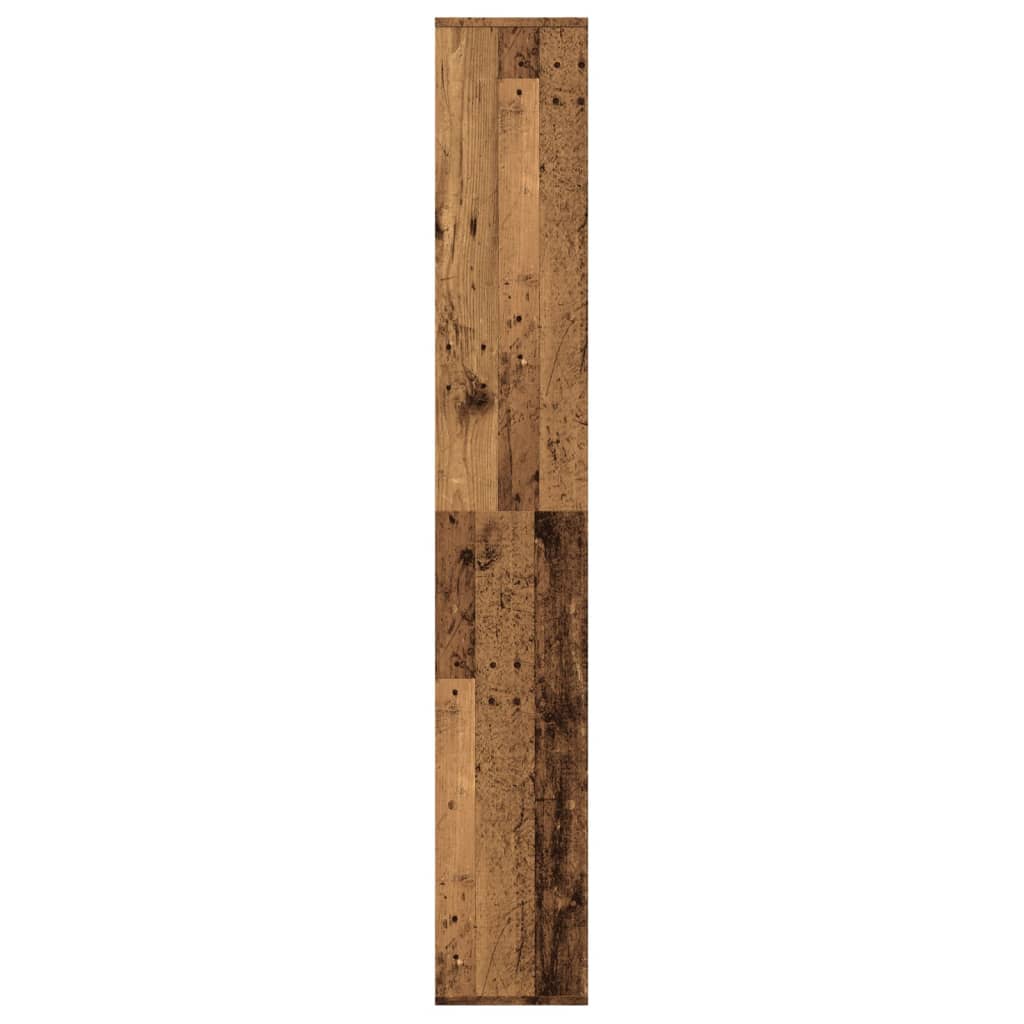 antik fa színű fa térelválasztó könyvespolc 67 x 25 x 161,5 cm