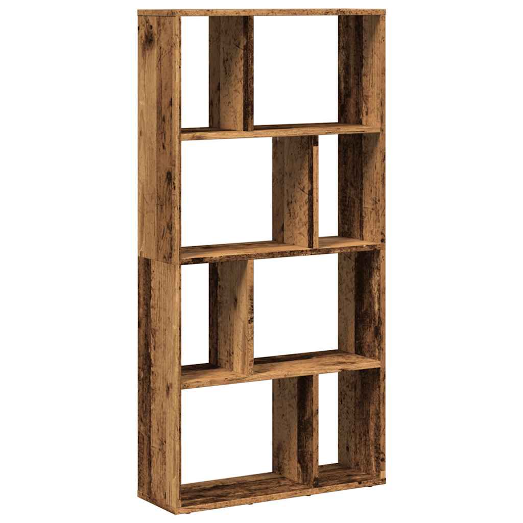antik fa színű szerelt fa könyvespolc 60 x 20 x 120,5 cm
