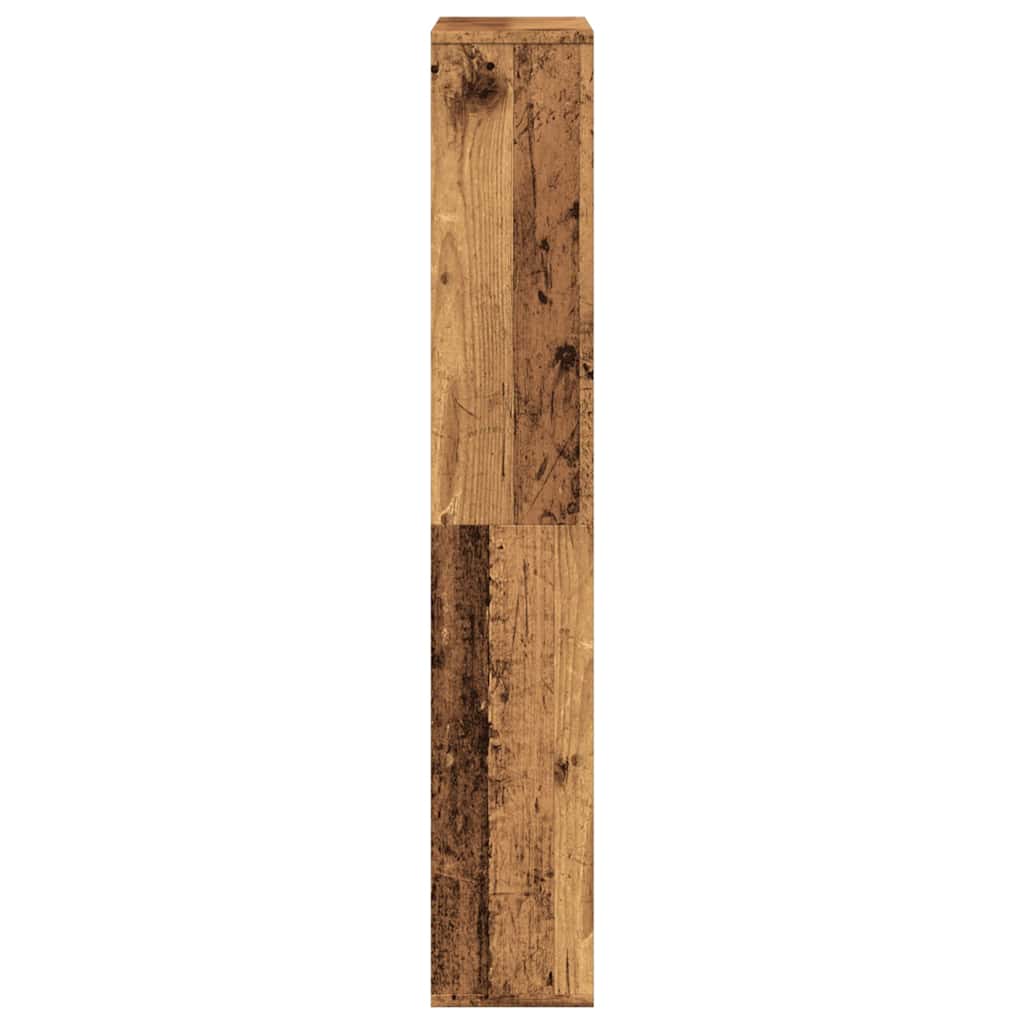 antik fa színű szerelt fa könyvespolc 60 x 20 x 120,5 cm
