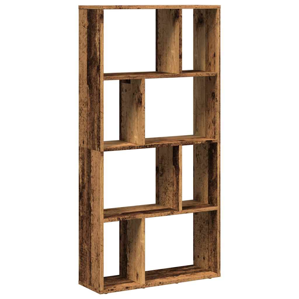 antik fa színű szerelt fa könyvespolc 60 x 20 x 120,5 cm