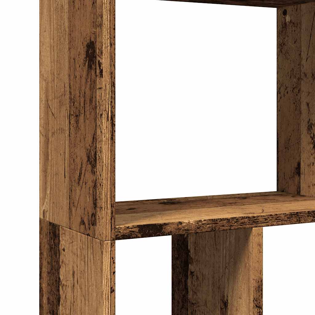 antik fa színű szerelt fa könyvespolc 60 x 20 x 120,5 cm
