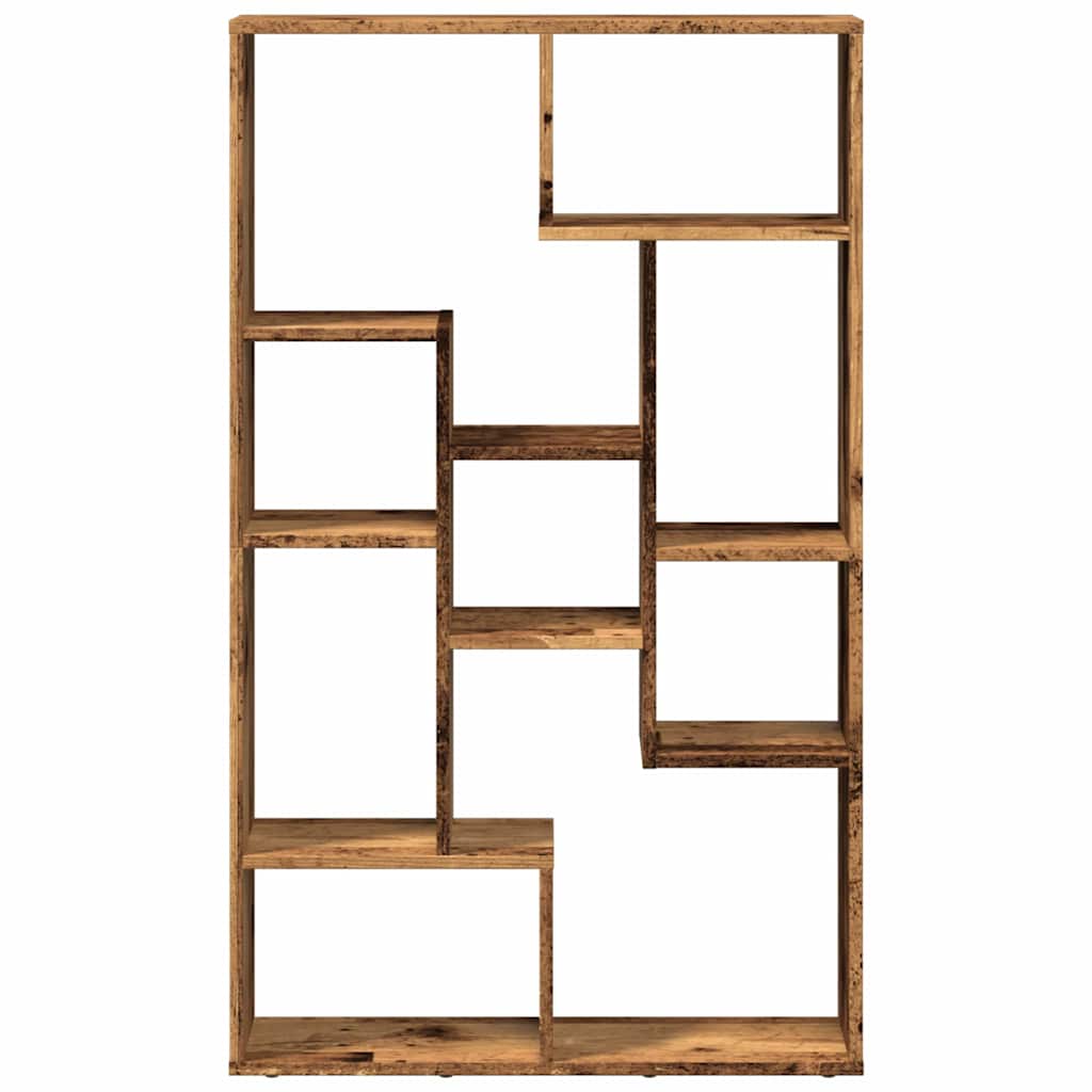 antik fa színű szerelt fa könyvszekrény 72 x 20 x 120,5 cm