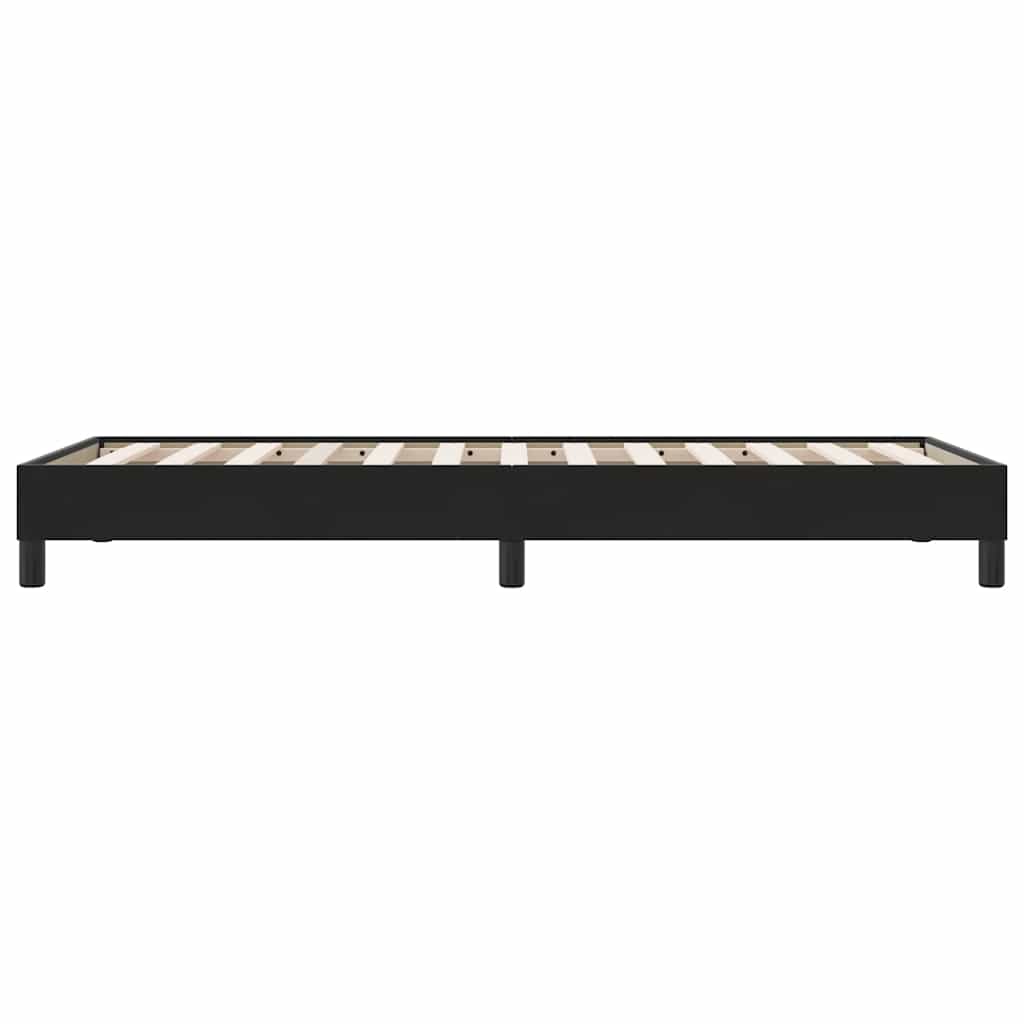 fekete bársony ágykeret matrac nélkül 100x210 cm