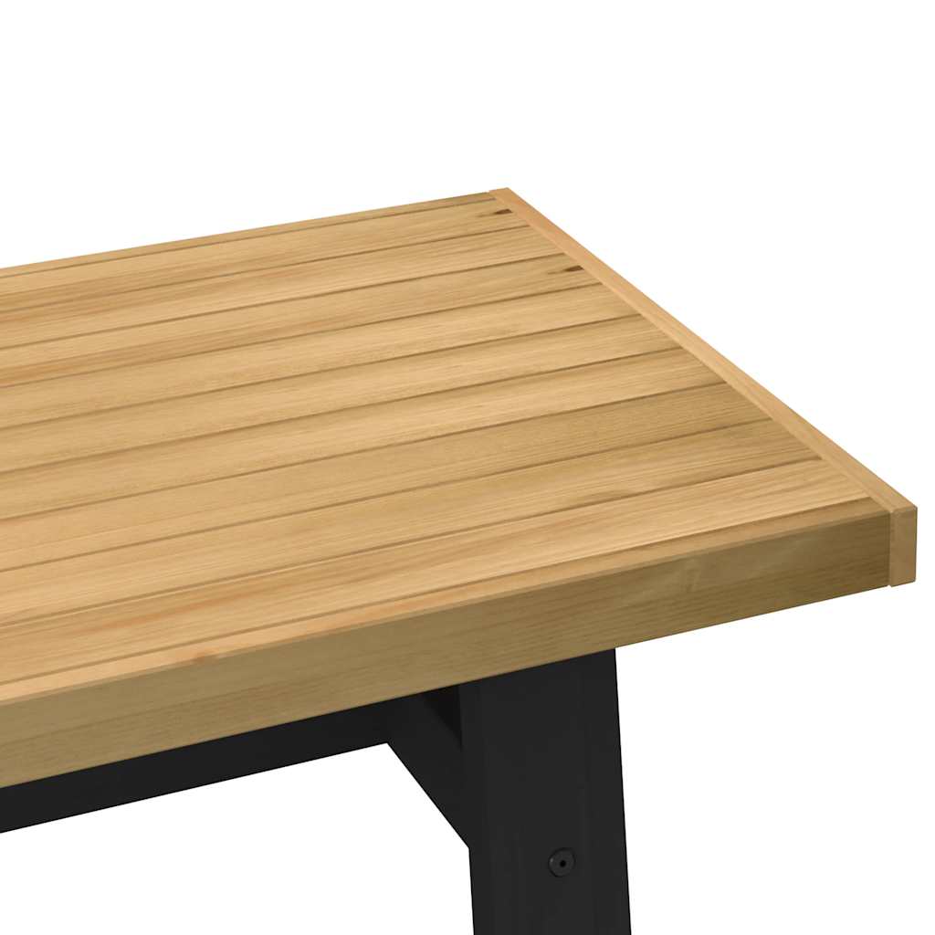 dohányzóasztal NOAIN A alakú lábak 120x60x40cm tömör fa fenyőfa