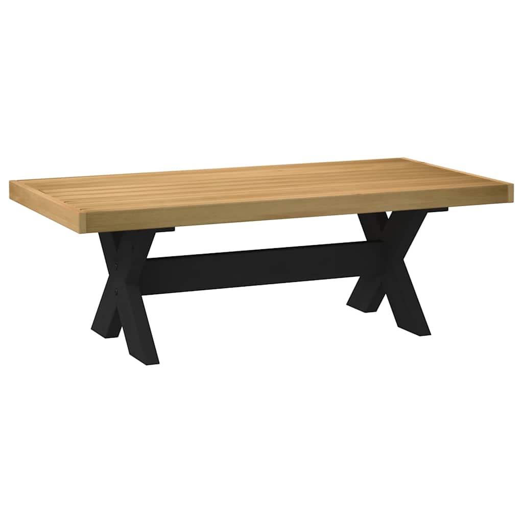dohányzóasztal NOAIN X alakú lábak 120x60x40cm tömör fa fenyőfa