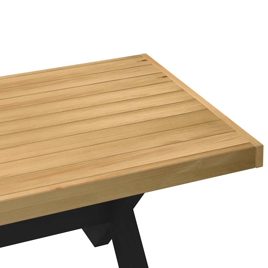 dohányzóasztal NOAIN X alakú lábak 120x60x40cm tömör fa fenyőfa