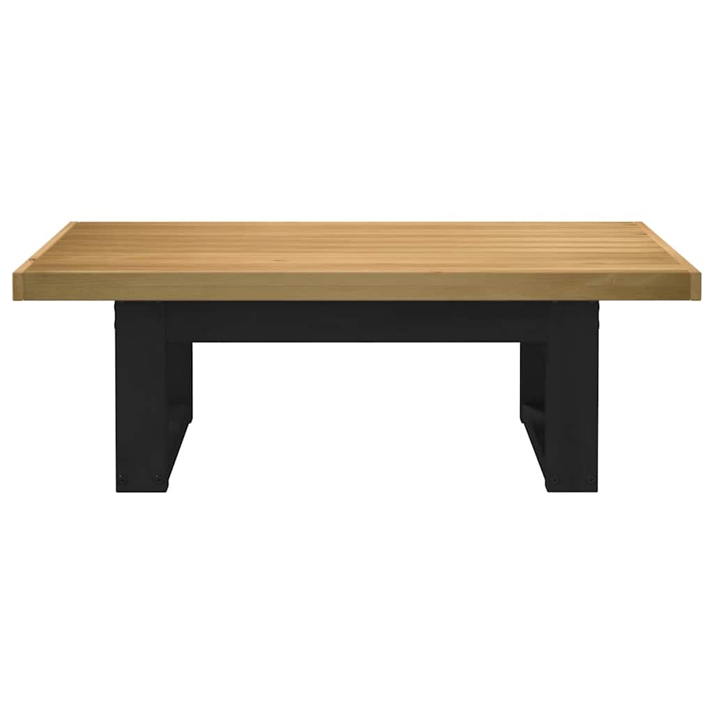 dohányzóasztal NOAIN U alakú lábak 120x60x40cm tömör fa fenyőfa