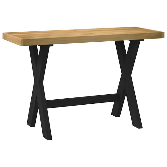 íróasztal NOAIN X alakú lábak 120x50x75 cm tömör fa fenyőfa