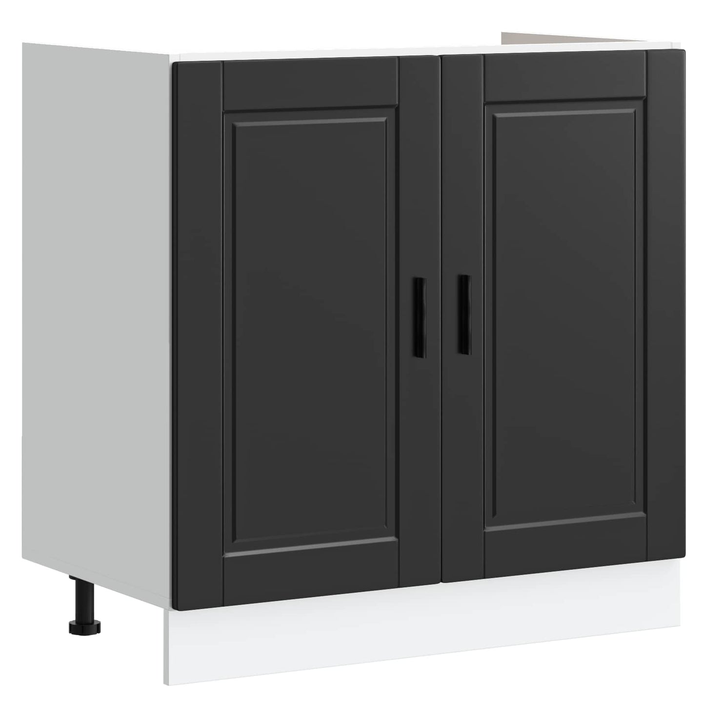 Mosogatószekrény Porto 2 db Fekete 80 x 46 x 81,5 cm Szerelt Fa