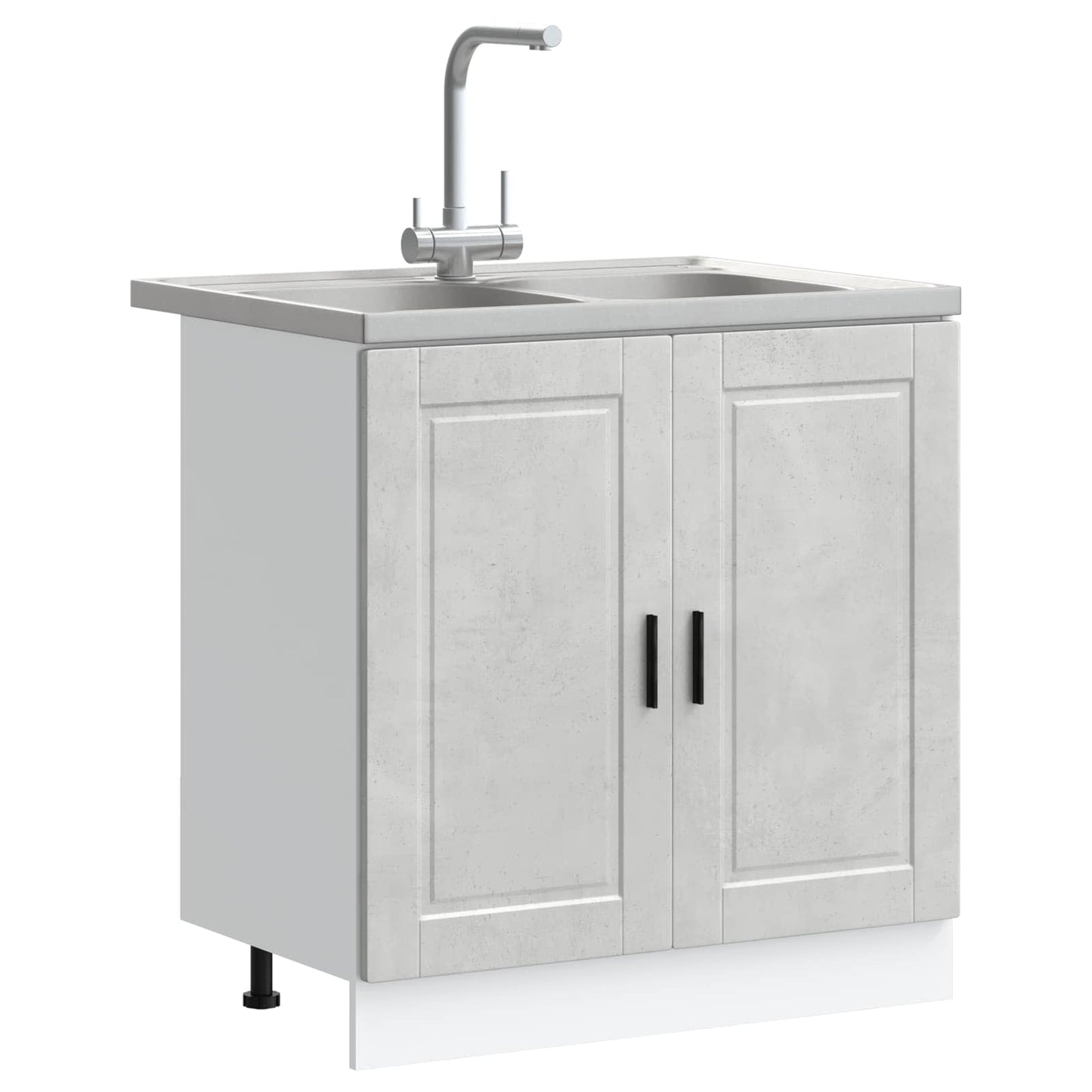 Mosogatószekrény Porto 2 db Szürke 80 x 46 x 81,5 cm Szerelt Fa