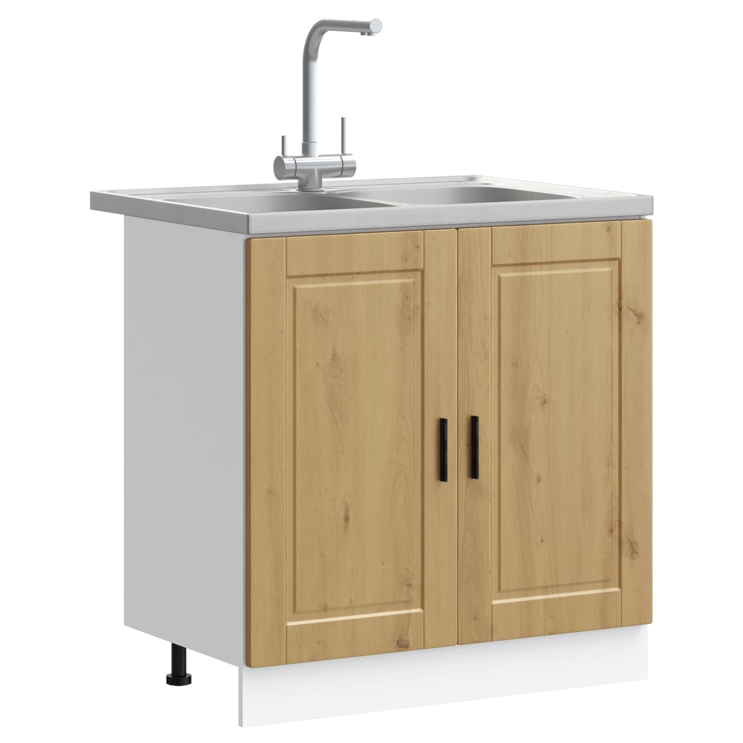 Mosogatószekrény Porto 2 db Barna 80 x 46 x 81,5 cm Faanyag