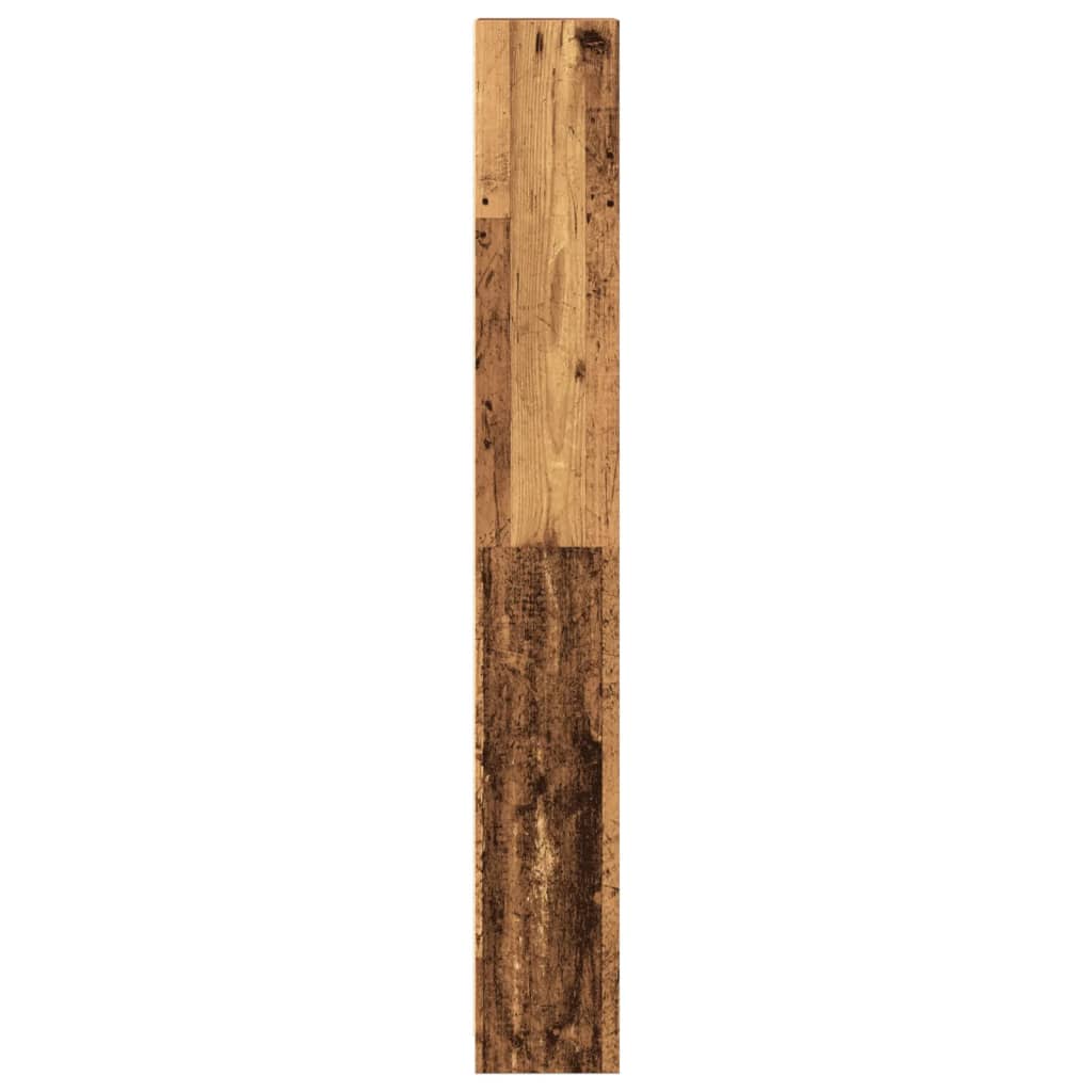 antik fa színű szerelt fa könyvespolc 40 x 24 x 176 cm