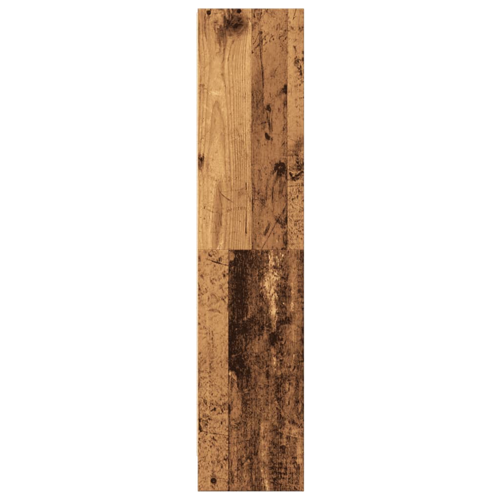 antik fa színű szerelt fa könyvespolc 60 x 24 x 109 cm