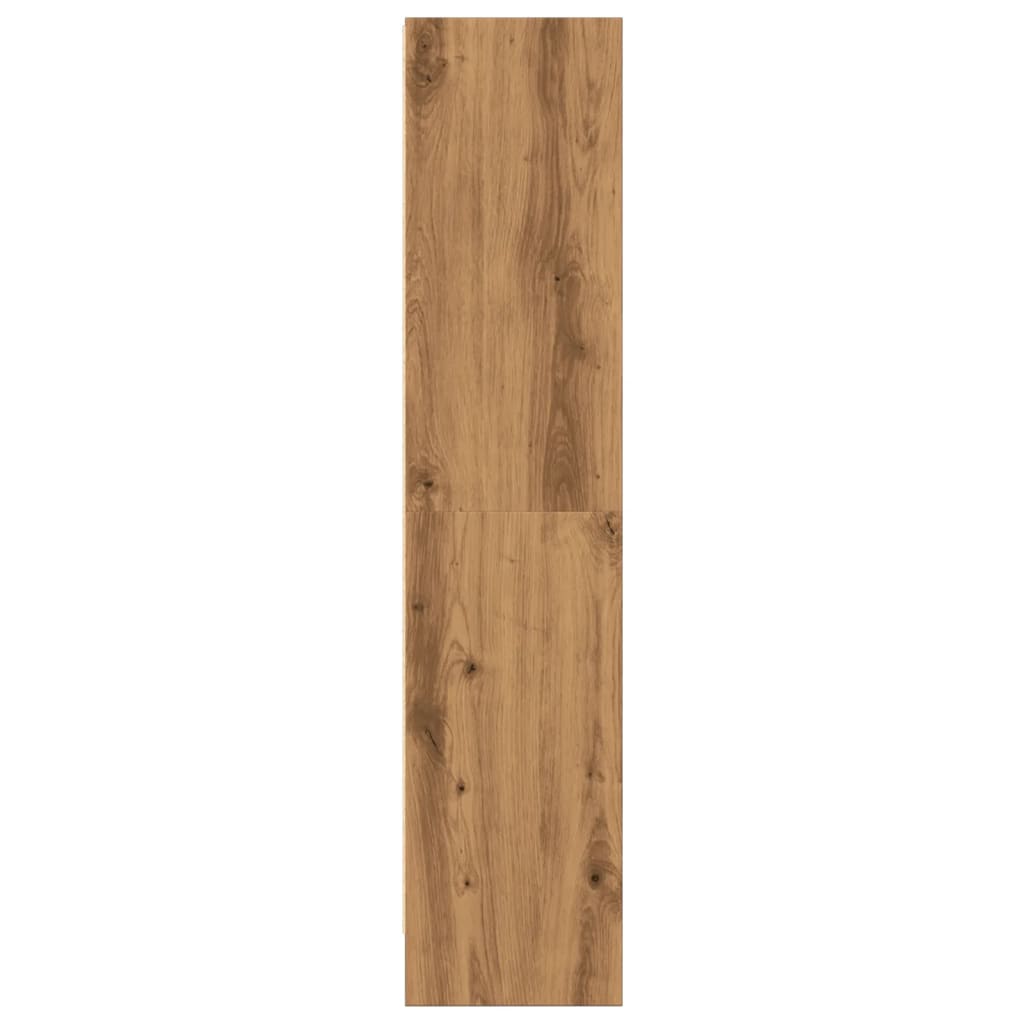 kézműves tölgy szerelt fa könyvespolc 60 x 24 x 109 cm
