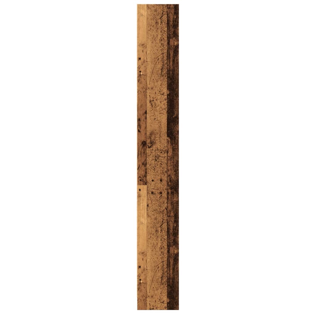 antik fa színű szerelt fa könyvespolc 60 x 24 x 176 cm