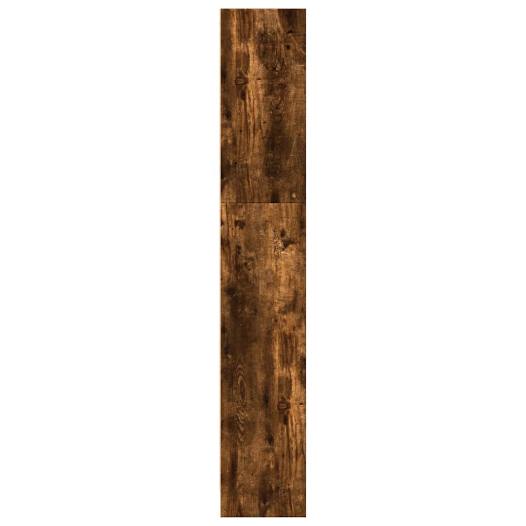 füstös tölgy színű szerelt fa könyvszekrény 80 x 24 x 143 cm