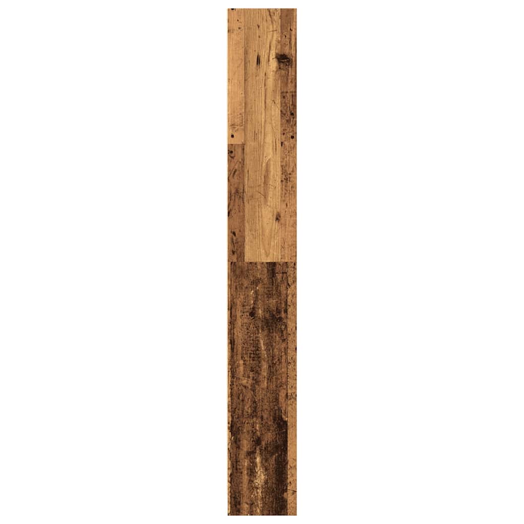 antik fa színű szerelt fa könyvespolc 80 x 24 x 176 cm
