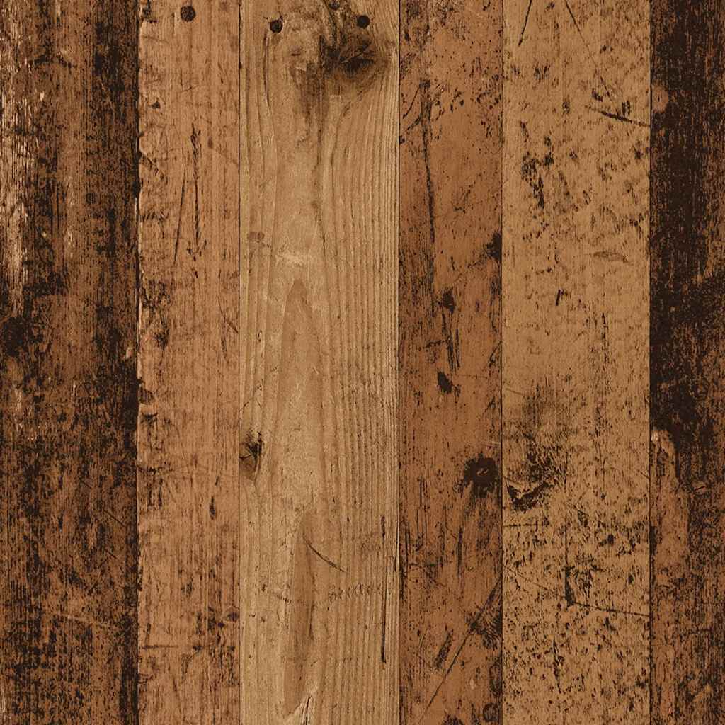 antik fa színű szerelt fa könyvespolc 80 x 24 x 176 cm