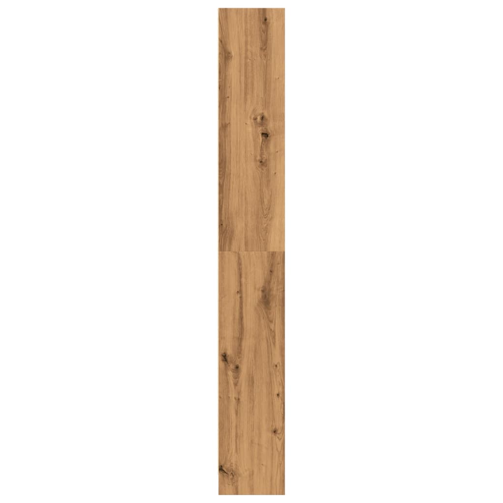 kézműves tölgy szerelt fa könyvespolc 80 x 24 x 176 cm