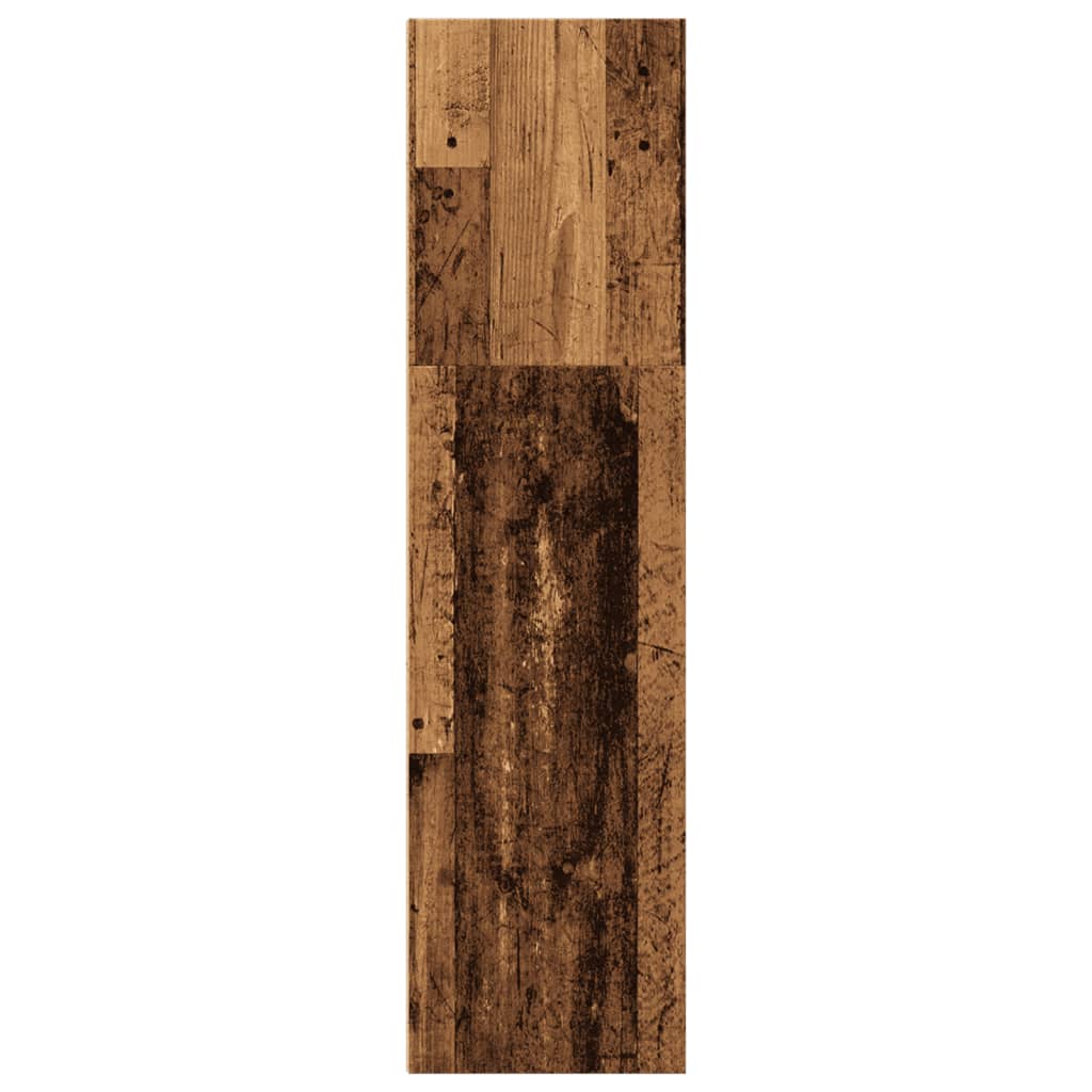 antik fa színű szerelt fa könyvespolc 40 x 30 x 114 cm