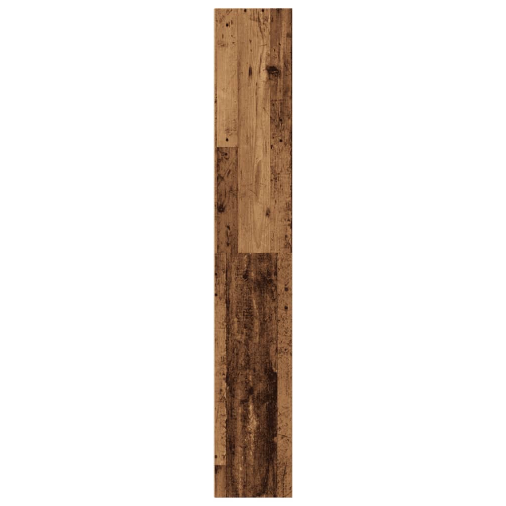 antik fa színű szerelt fa könyvespolc 40 x 30 x 189 cm