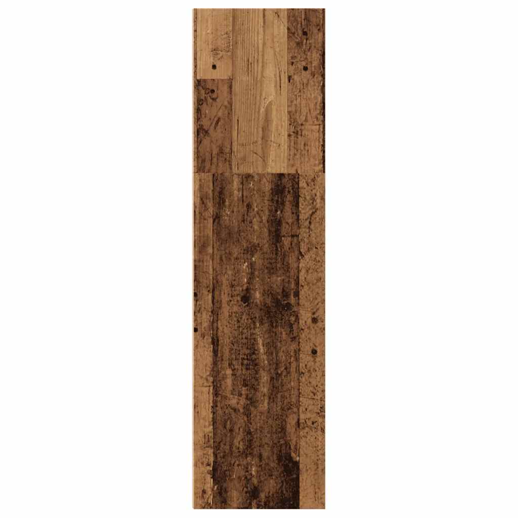 antik fa színű szerelt fa könyvespolc 60 x 30 x 114 cm