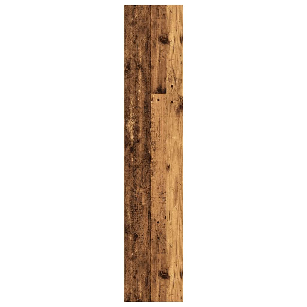 antik fa színű szerelt fa könyvespolc 60 x 30 x 152 cm