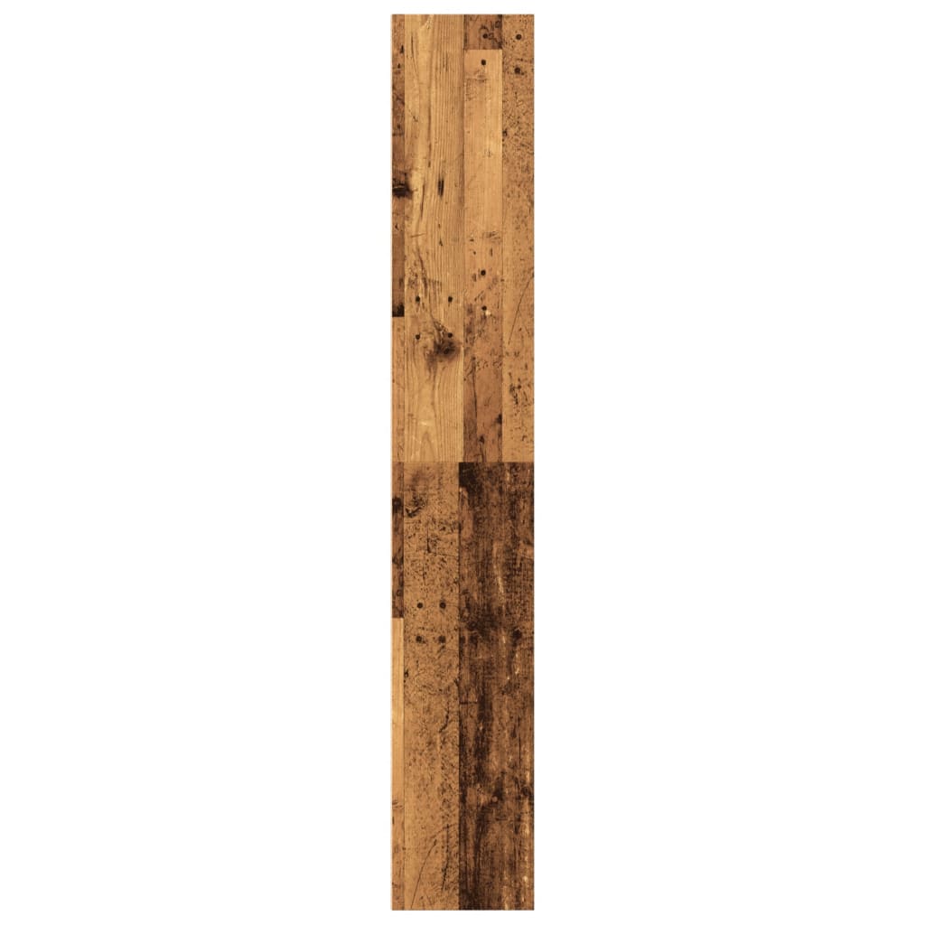 antik fa színű szerelt fa könyvespolc 60 x 30 x 189 cm