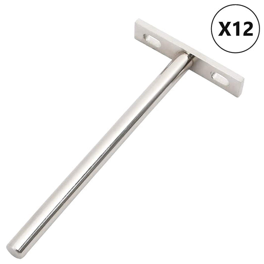 12db szénacél lebegő polckonzolok láthatatlan Ø10x150 mm