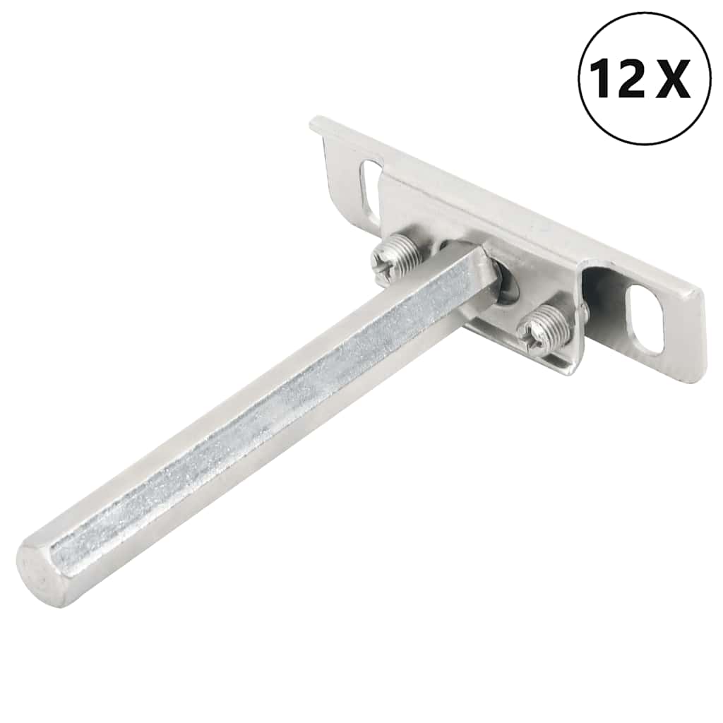 12db szénacél lebegő polckonzolok láthatatlan Ø12x100 mm