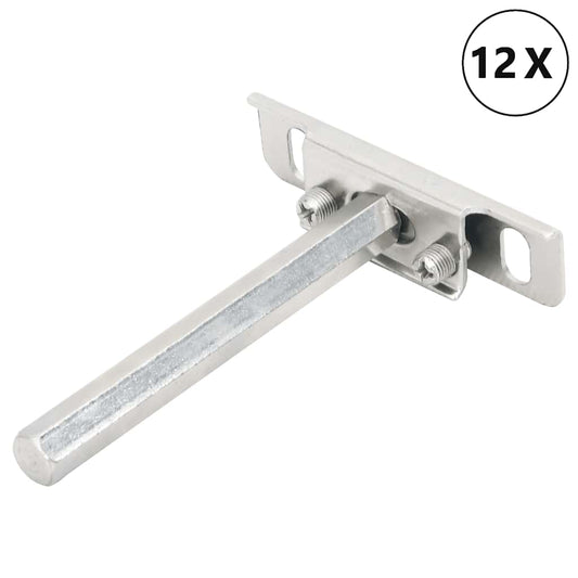 12db szénacél lebegő polckonzolok láthatatlan Ø12x100 mm