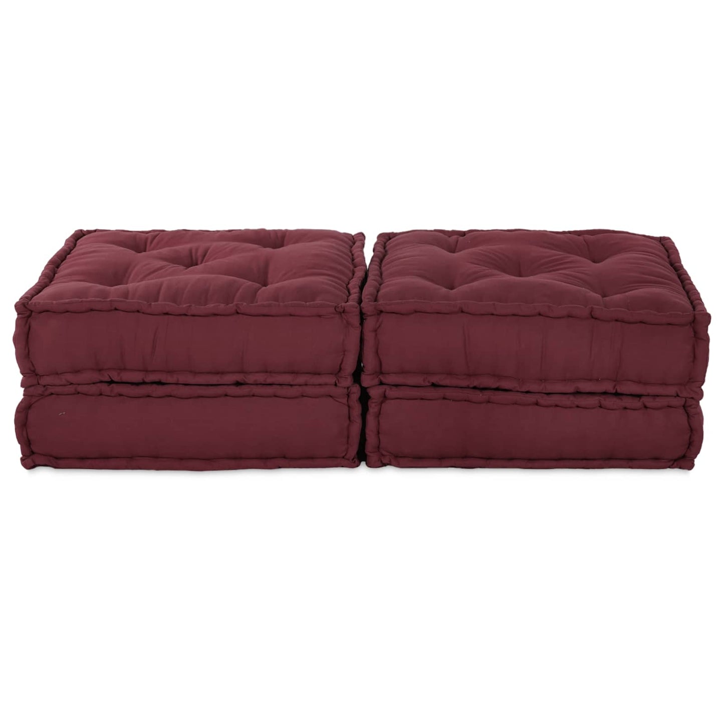 Moduláris Kanapé Egység 2 pcs Bordó 140 x 70 x 36 cm Szövet