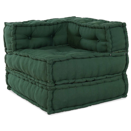 Moduláris Kanapé Egység 2 pcs Zöld 140 x 70 x 56 cm Szövet