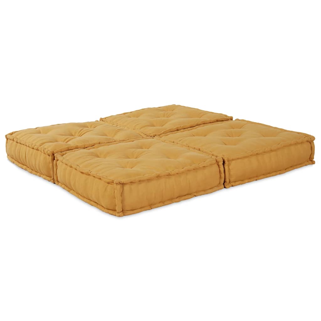 Moduláris Kanapé Egység 2 pcs Sárga 140 x 70 x 36 cm Szövet