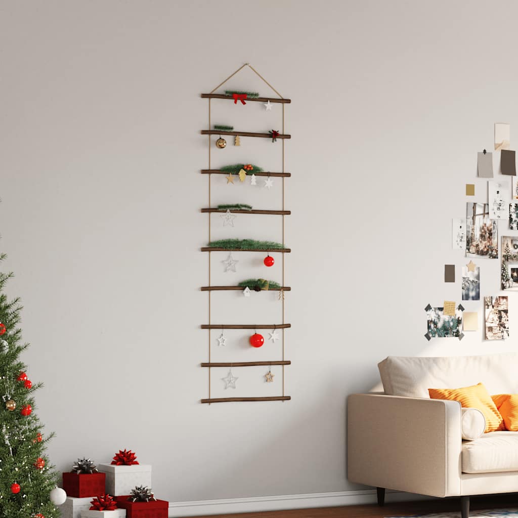 Fali dekorációs létra formájú 50x150 cm Természetes ág