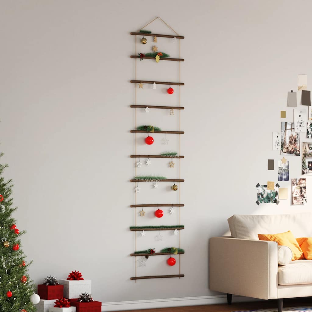 Fali dekorációs létra formájú 50x200 cm Természetes ág