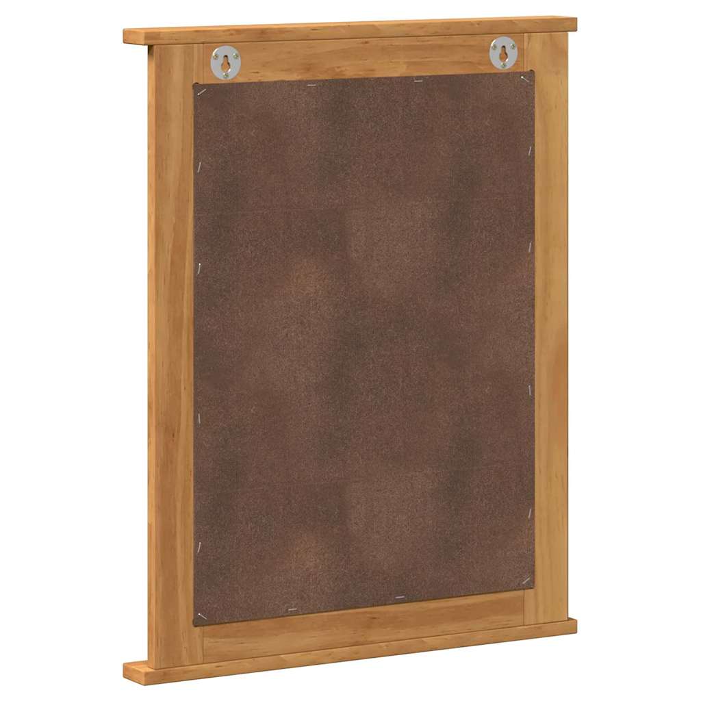 Tükör tükörrel VIGO Méz barna 55,5 x 5 x 70 cm Tömör fenyőfa