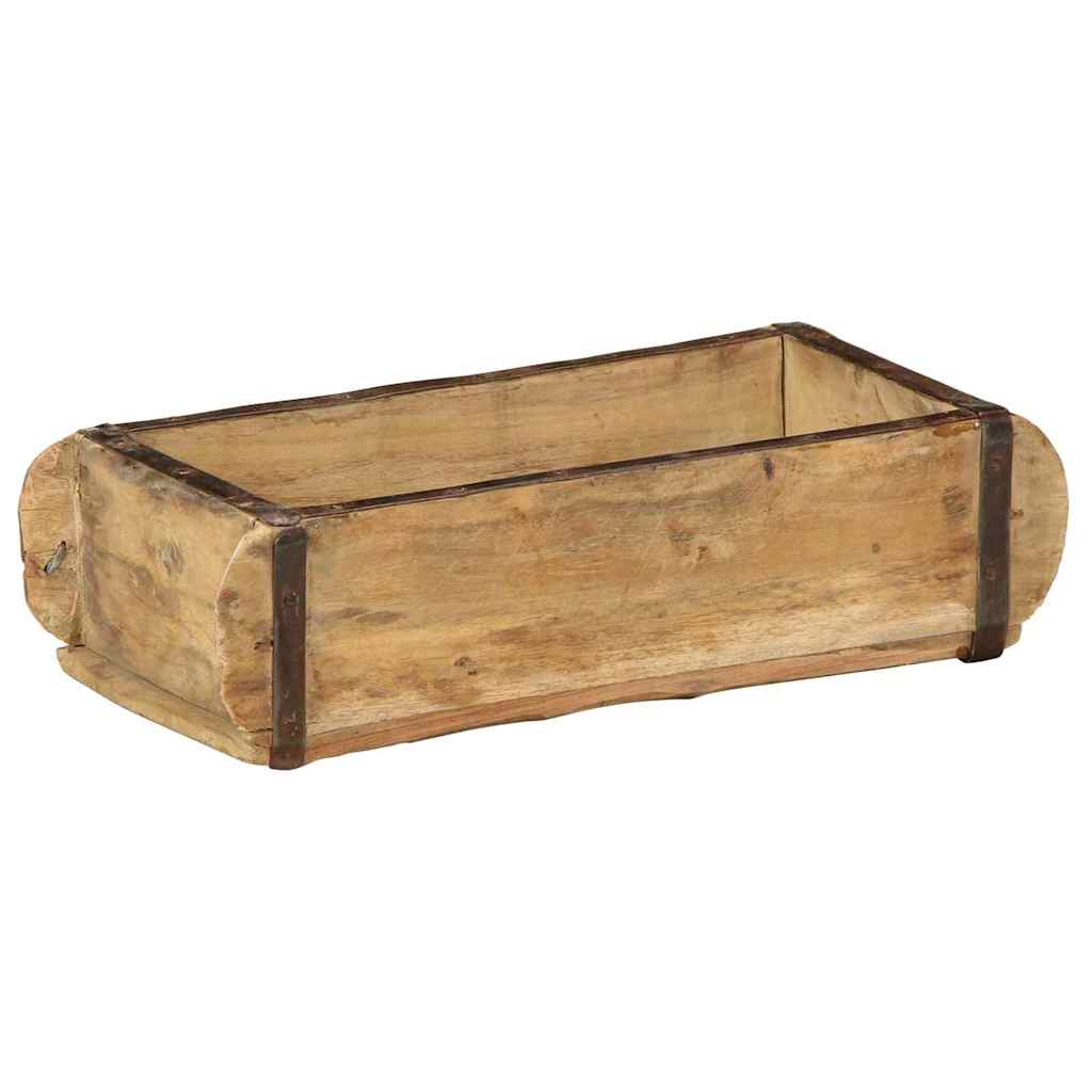 Tálca 4 db Barna 30 x 15 x 9 cm Szilárd Újrahasznosított Fa