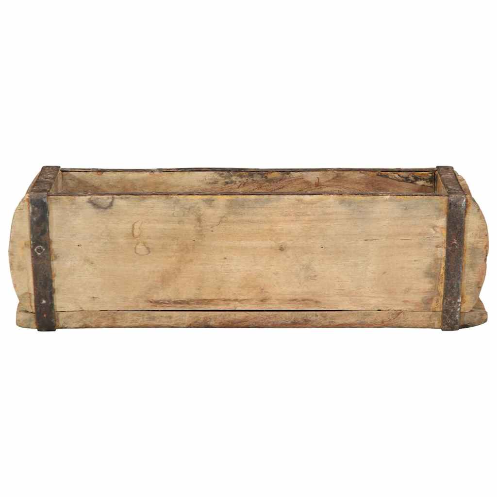Tálca 4 db Barna 30 x 15 x 9 cm Szilárd Újrahasznosított Fa