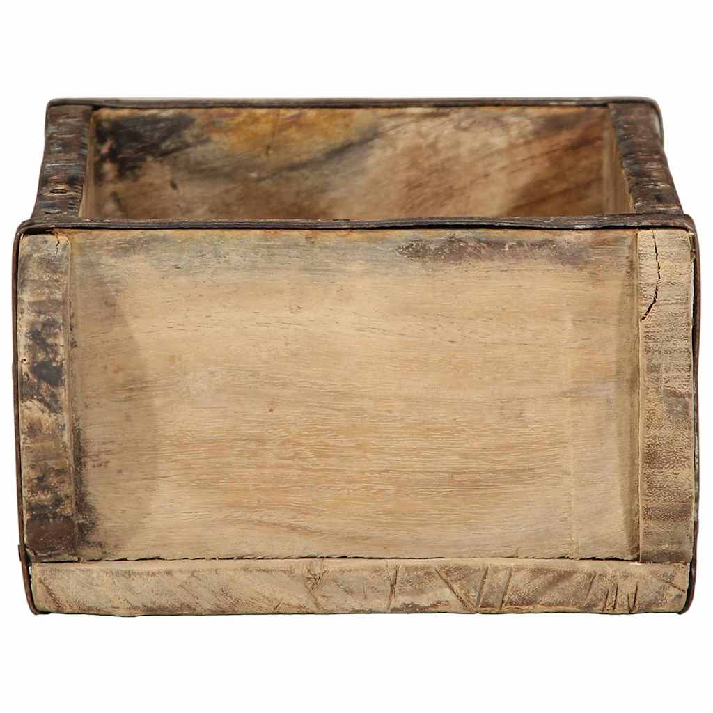 Tálca 4 db Barna 30 x 15 x 9 cm Szilárd Újrahasznosított Fa