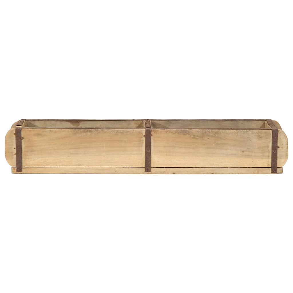Tálca 4 pcs Barna 57 x 15 x 9 cm Szilárd Újrahasznosított Fa
