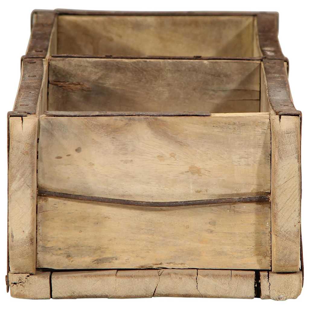 Tálca 4 pcs Barna 57 x 15 x 9 cm Szilárd Újrahasznosított Fa